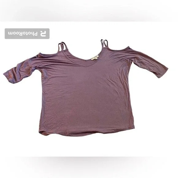 EXPRESS One Eleven Strappy Cold Shoulder Top - Picture 1 of 5